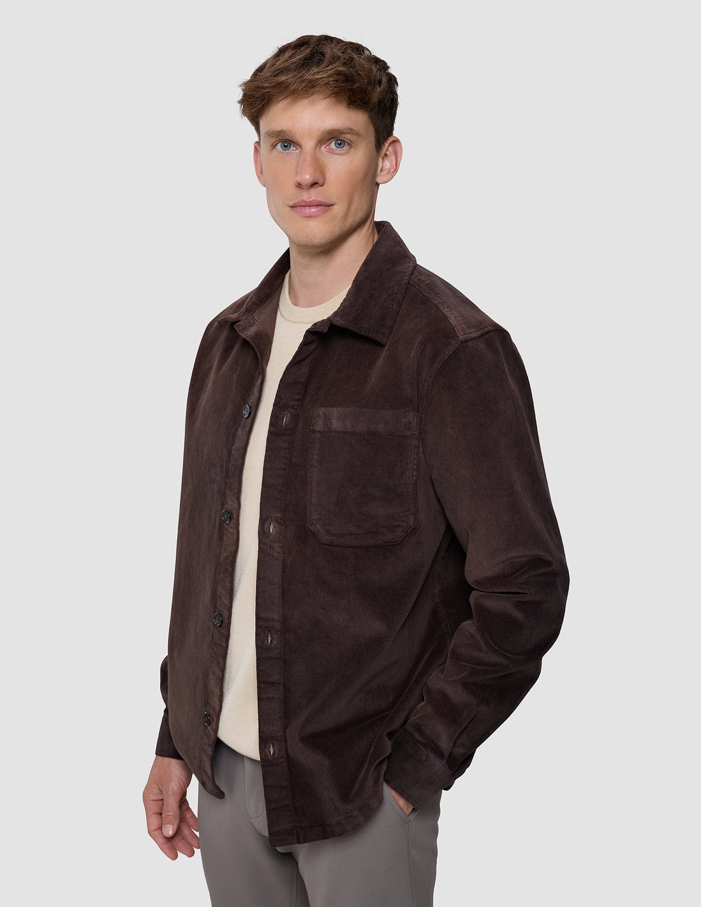 Corduroy Overshirt Espresso